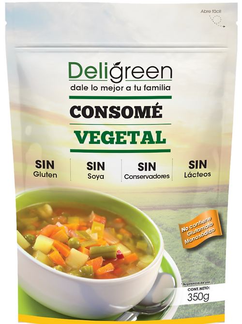 Consomé sazonador vegetal Deligreen