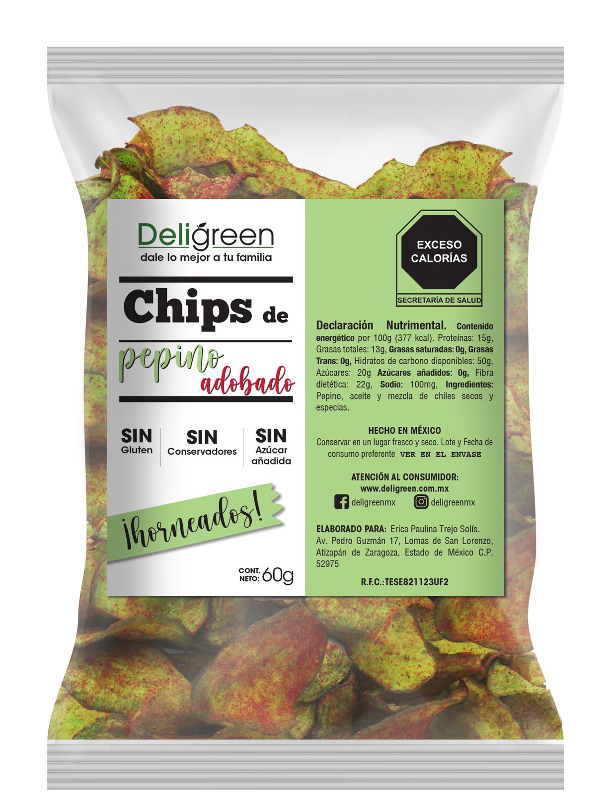 Chips de Pepino Adobado 60g