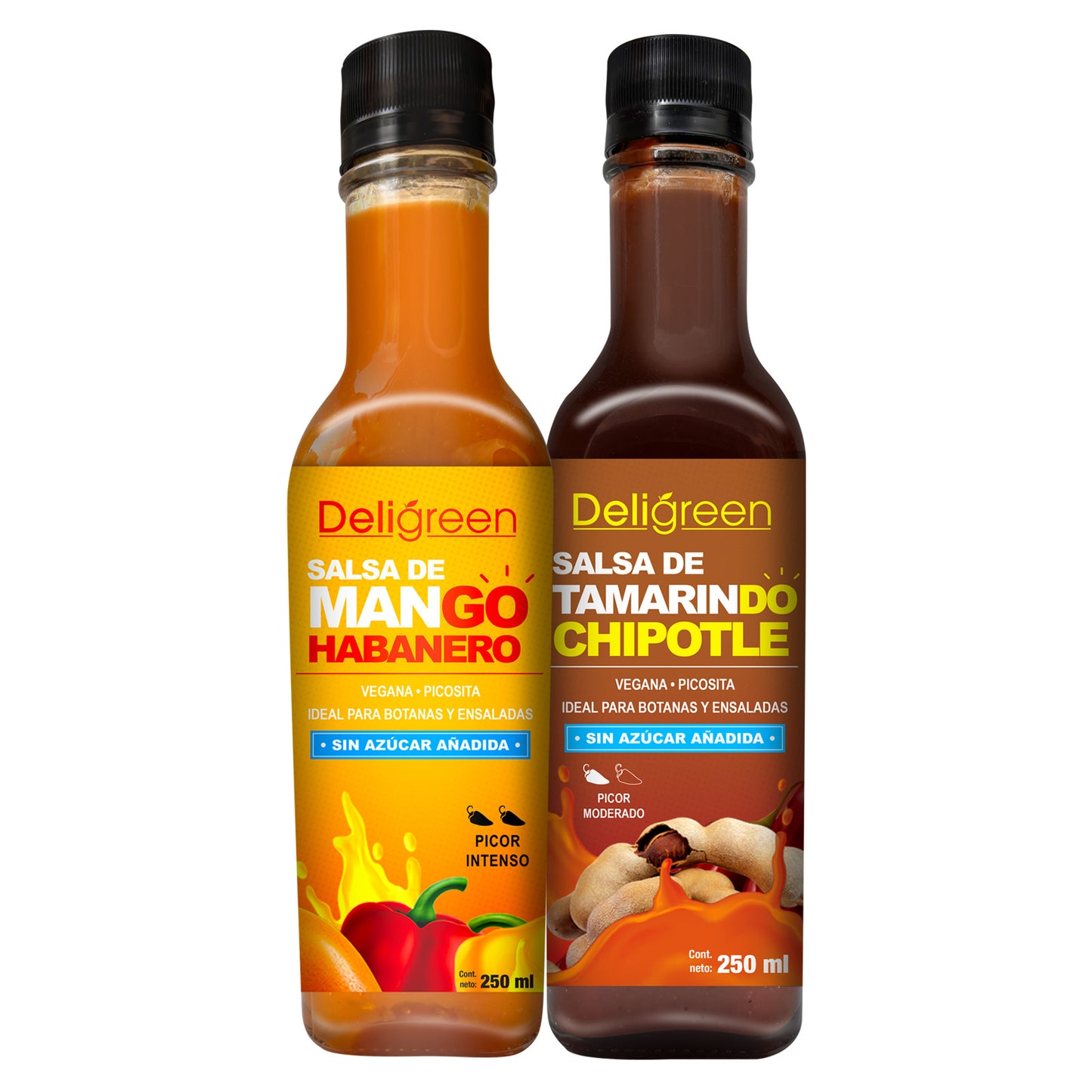 Kit Salsas de frutas 2 botellas 250g