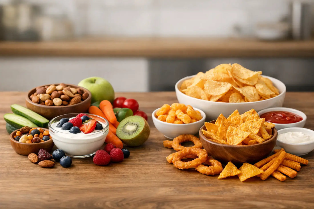 Snacks naturales vs botanas fritas: ¿qué elegir?