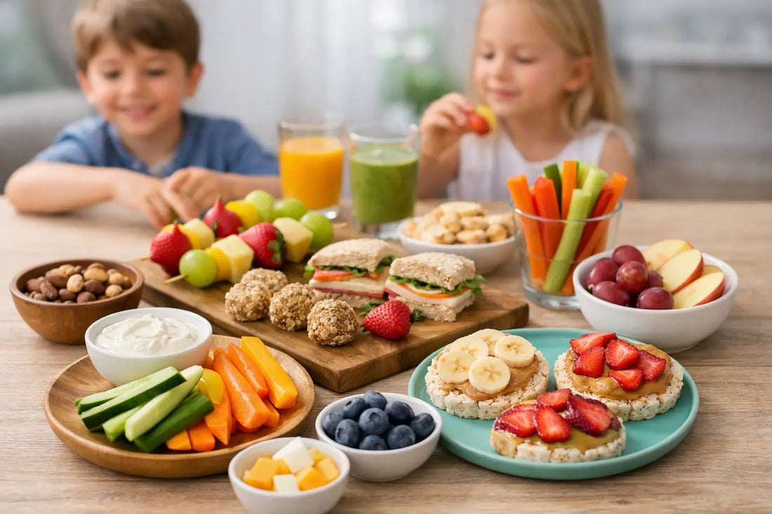 10 snacks saludables para niños que sí comen