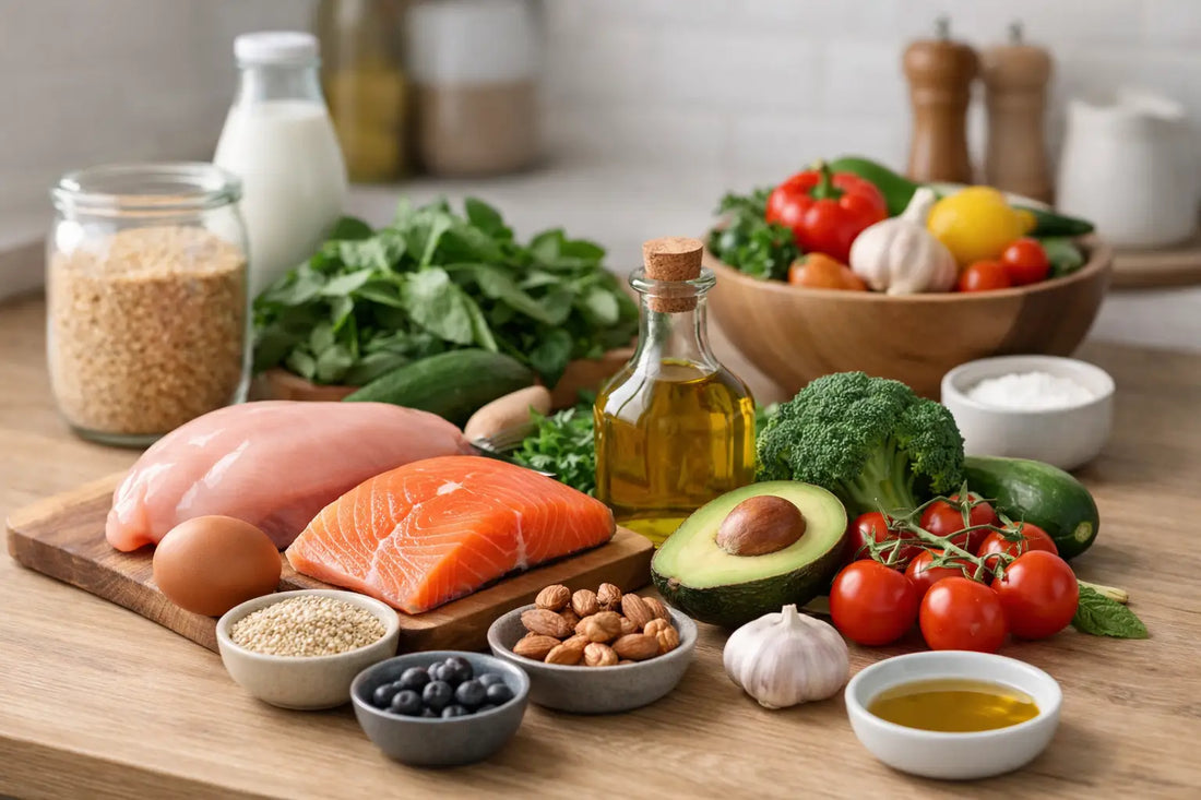 Ingredientes limpios para cocinar diario
