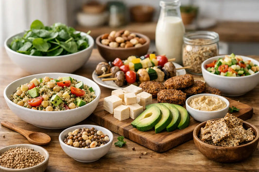 Alimentos veganos sin gluten para diario