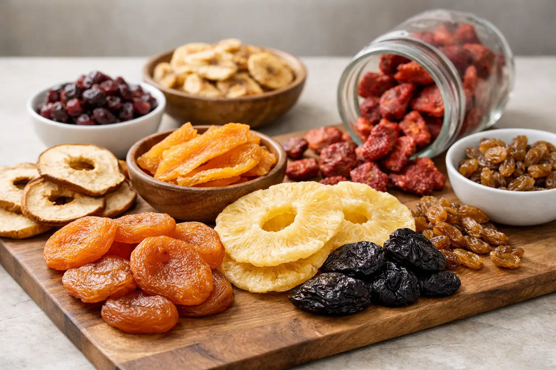 Frutas deshidratadas sin azúcar: cómo elegir
