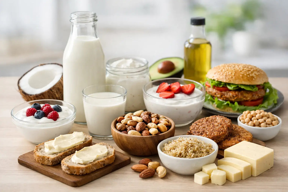 Productos sin lácteos y sin soya para diario