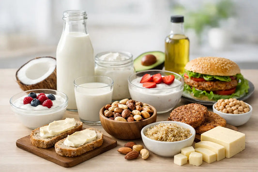 Productos sin lácteos y sin soya para diario