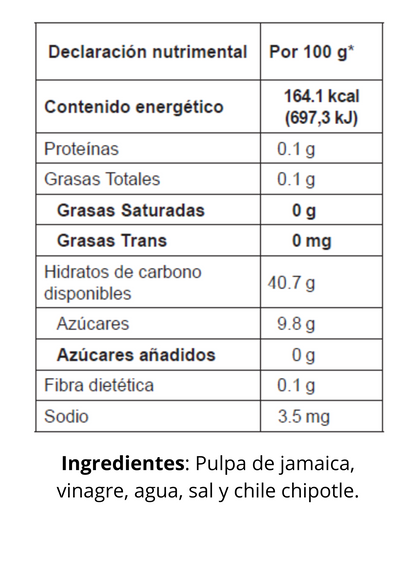 Salsa Agridulce Sabor Jamaica Chipotle 250 g