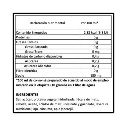 Caja de 10 bolsas de Consomé vegetal Natural 350g