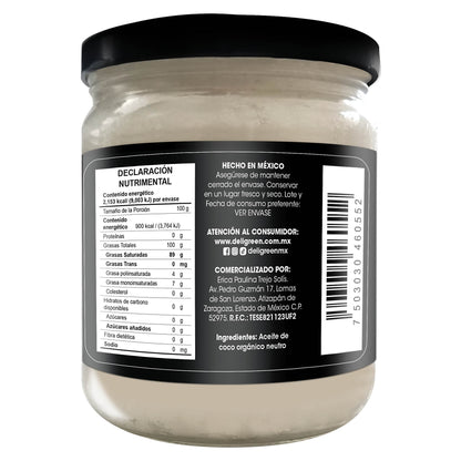 Aceite de Coco Orgánico Neutro 475ml