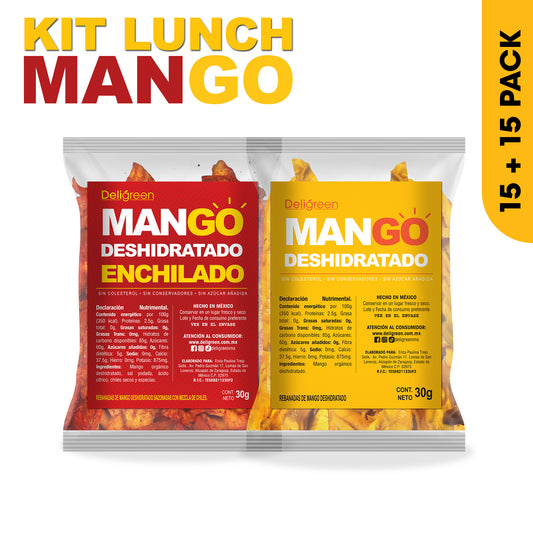 Kit Lunch 30x Mix Mango Deshidratado 30g