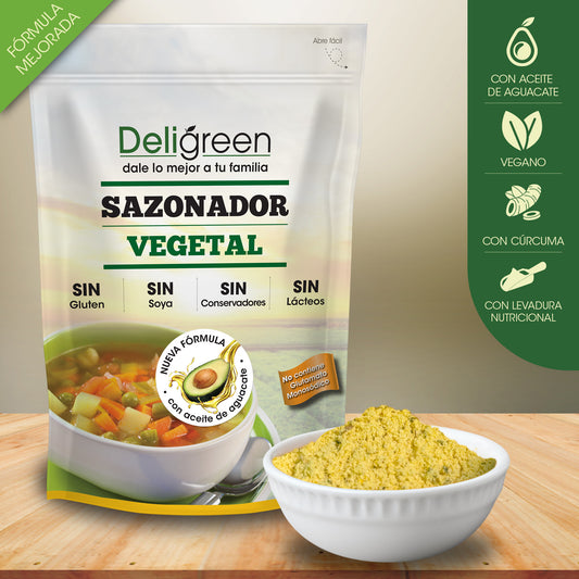 Sazonador Vegetal Natural 350g - Con Aceite de Aguacate