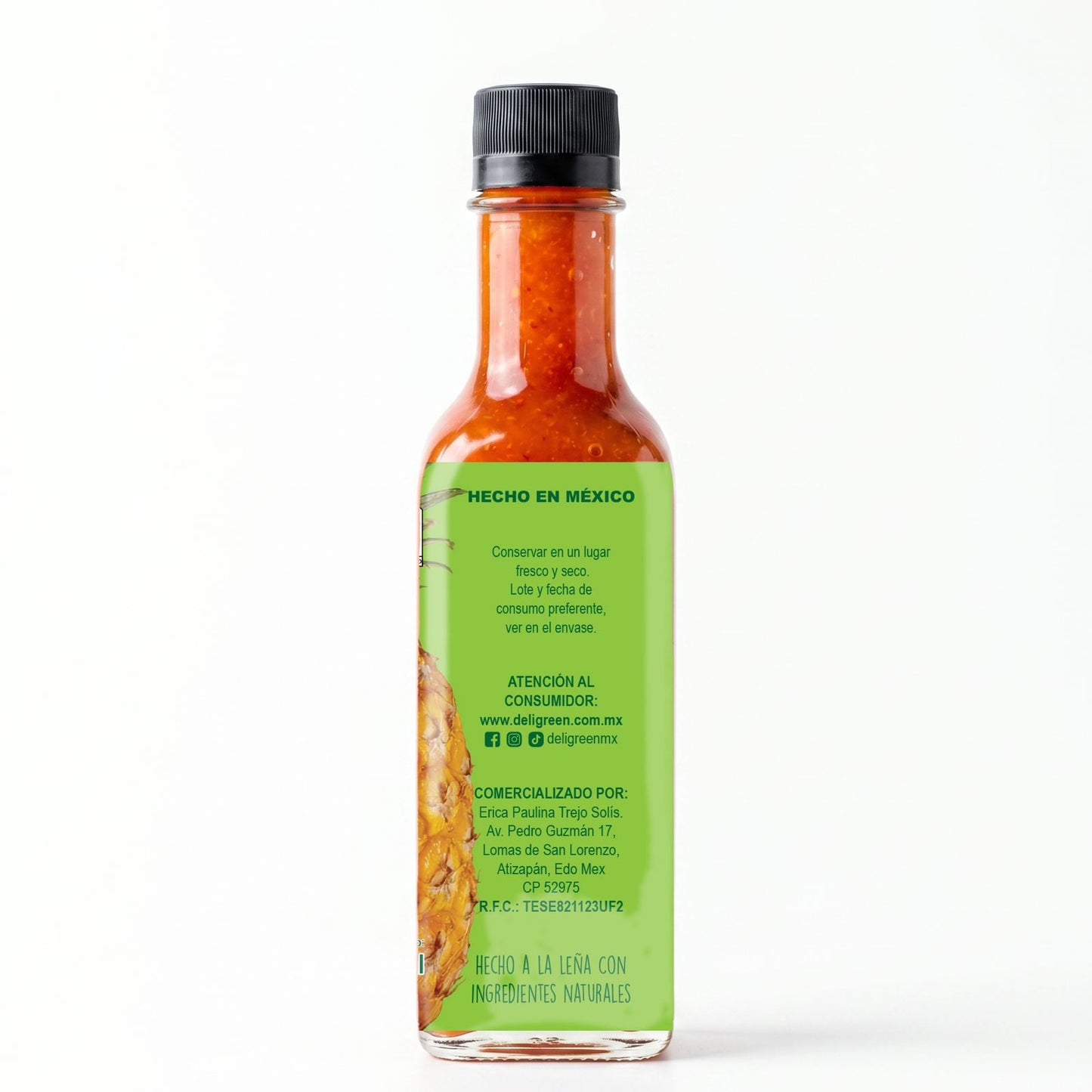 Salsa a la Leña Piña Habanero 250ml