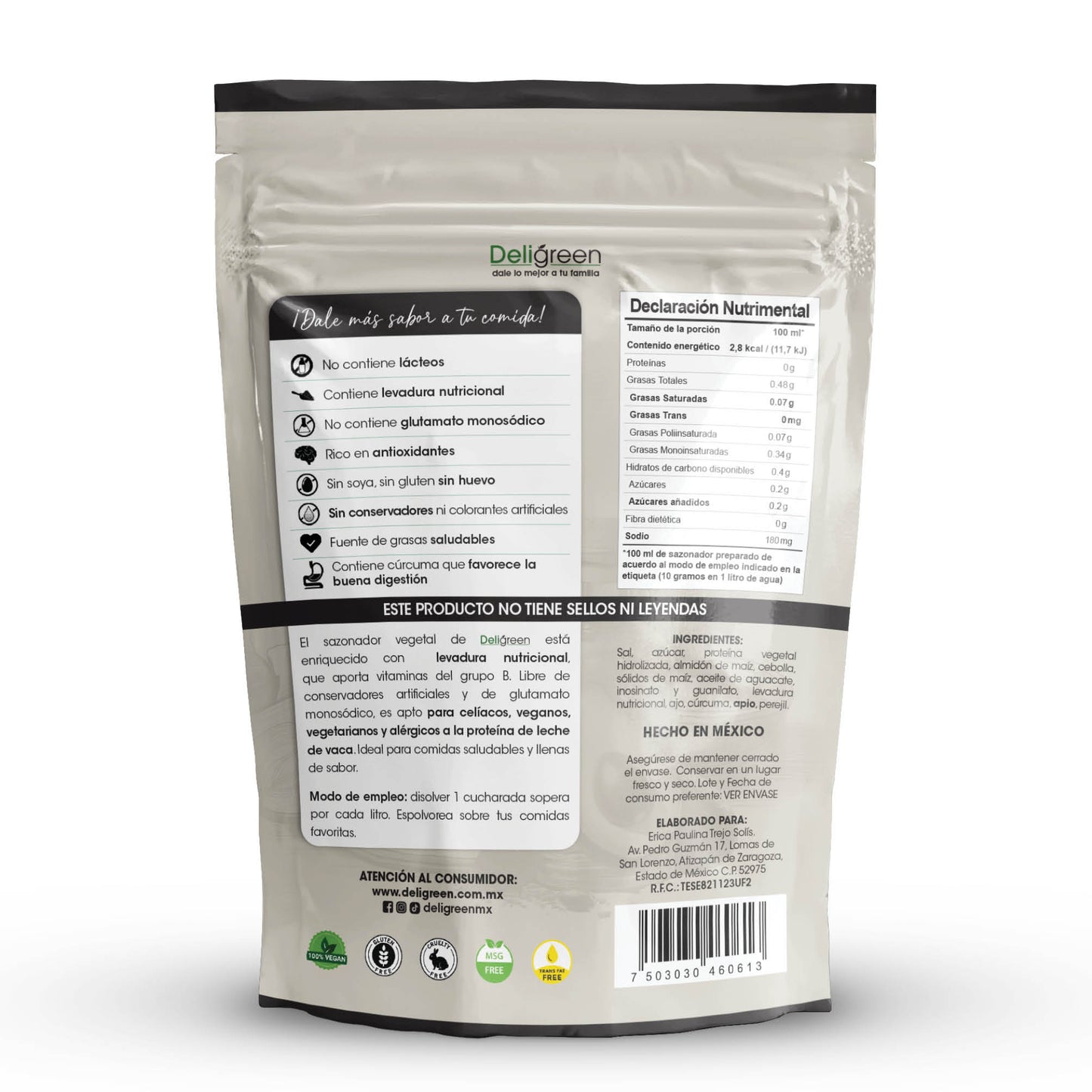 Sazonador Vegetal Natural Gourmet 350g