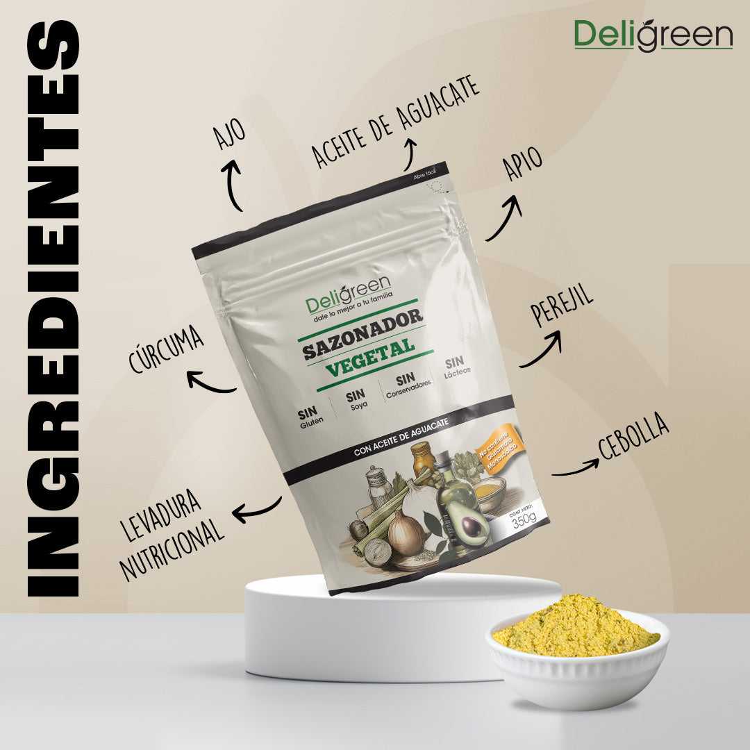 Sazonador Vegetal Natural 750g - Con Aceite de Aguacate