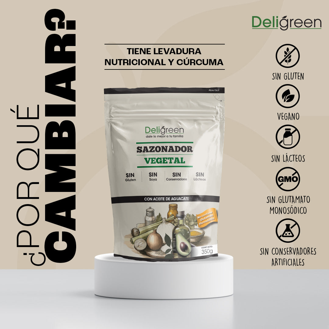 Sazonador Vegetal Natural 750g - Con Aceite de Aguacate