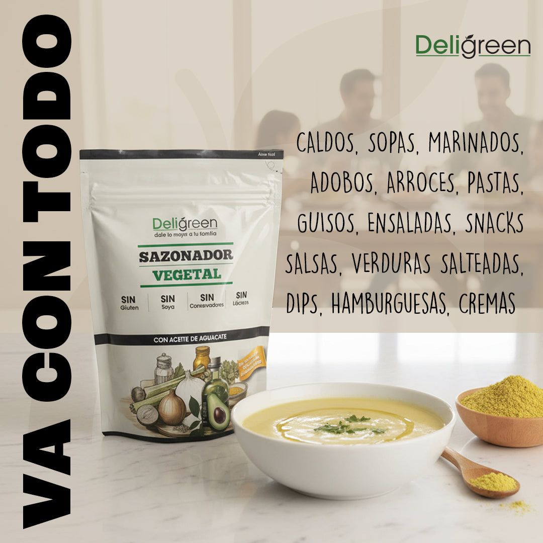 Sazonador Vegetal Natural 750g - Con Aceite de Aguacate