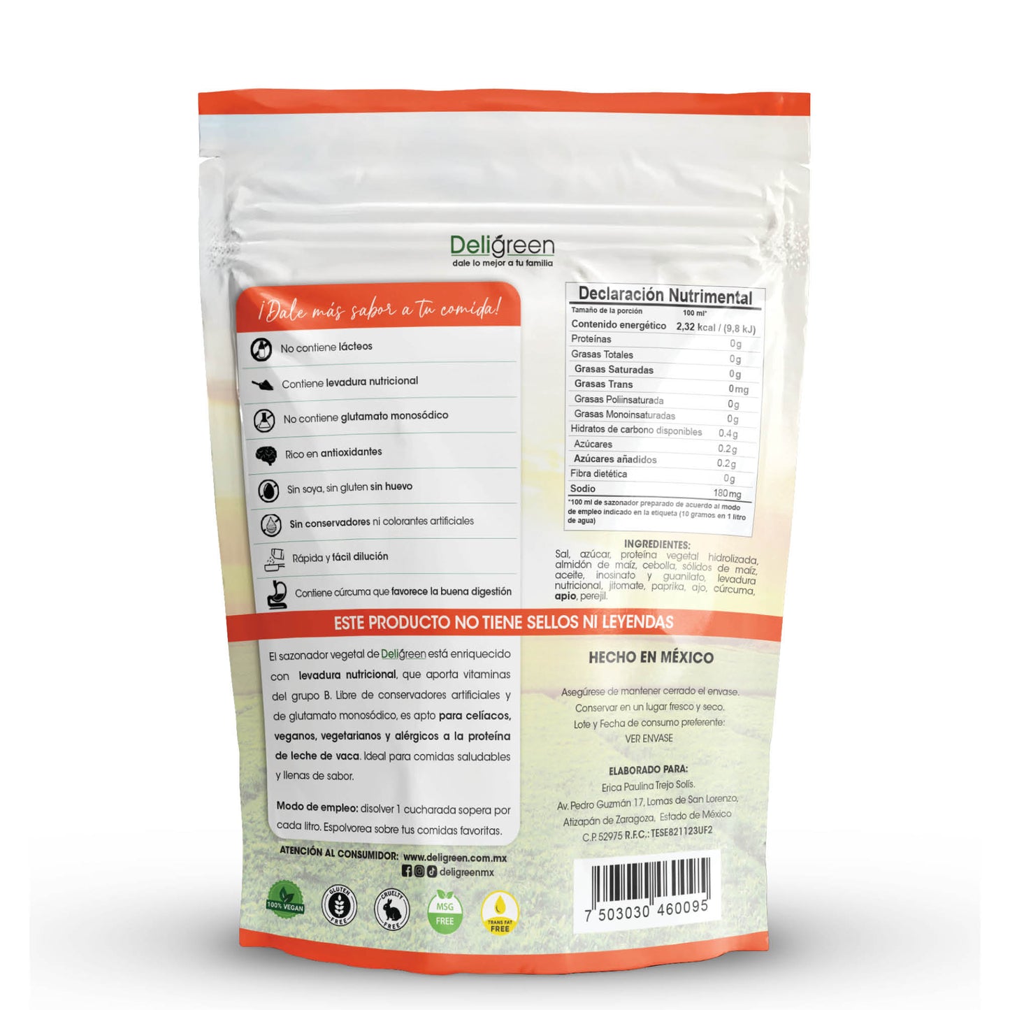 Sazonador Vegetal con Jitomate 750 g