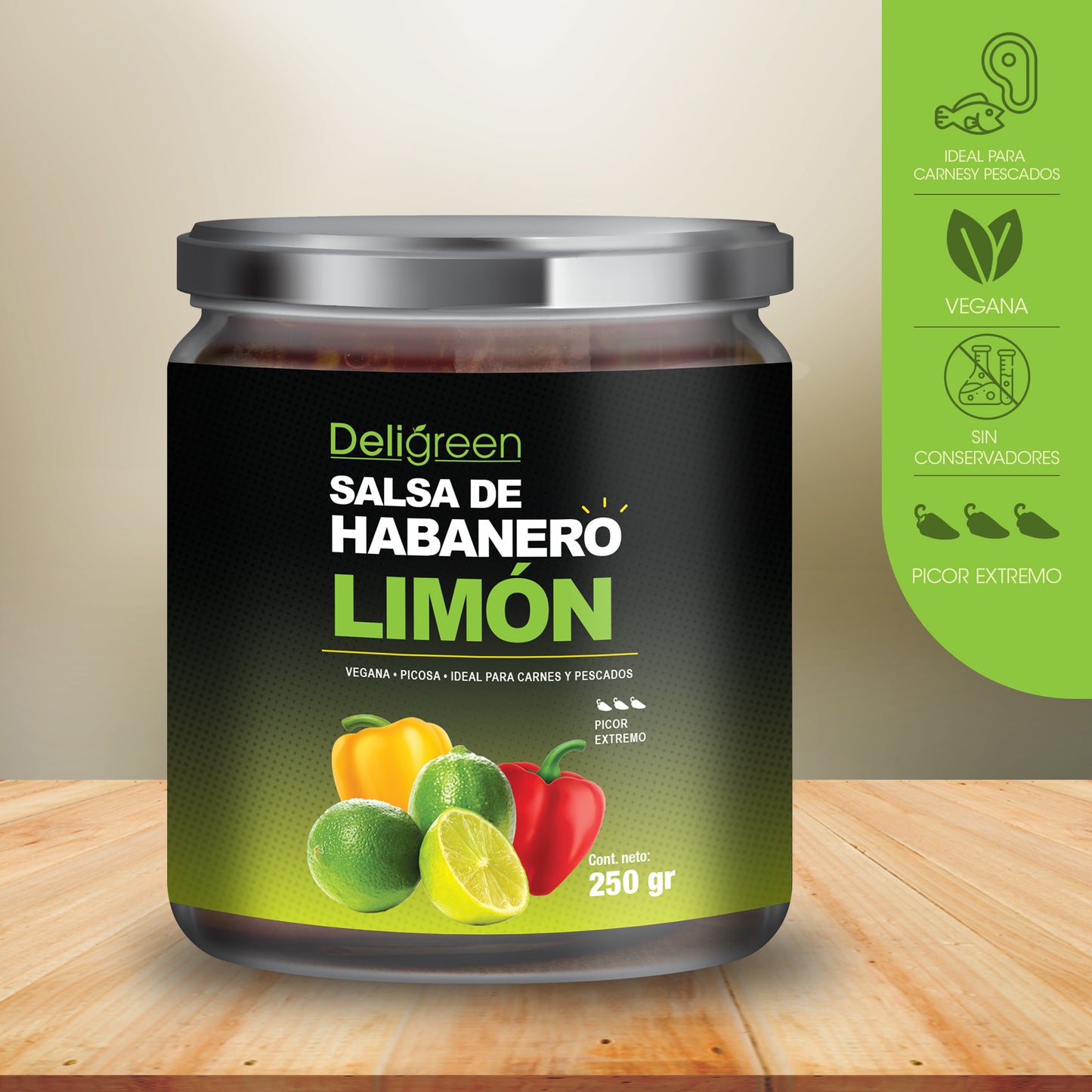 Salsa Habanero Limón 250g