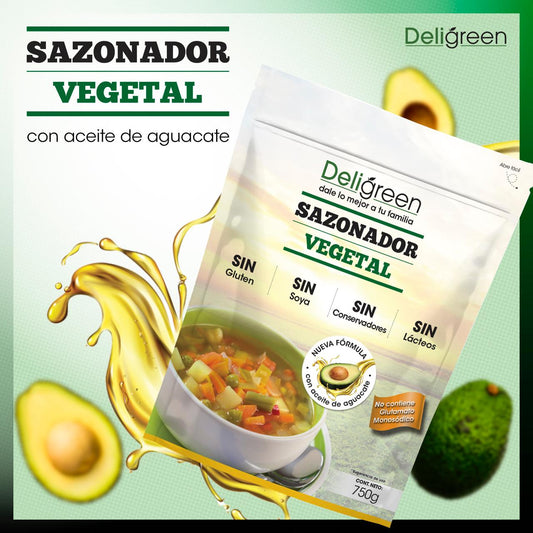 Sazonador Vegetal Natural 750g - Con Aceite de Aguacate