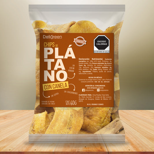 Chips de Plátano con Canela 60g