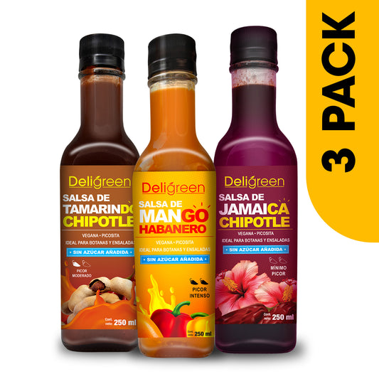 Kit Salsas agridulces 3 botellas 250g